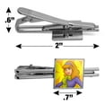 thumbnail image 3 of Scooby Doo Daphne Character Square Tie Bar Clip Clasp Tack- Silver or Gold, 3 of 6