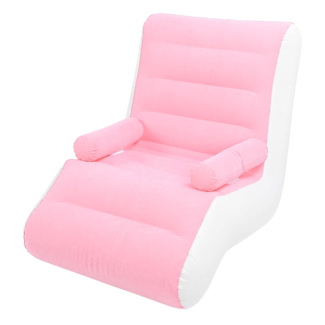 Sofá inflable, fácil de inflar Rosa Multiusos Suave En Forma de S Salón inflable Fuerte Soporte de Carga para Sala de Estar