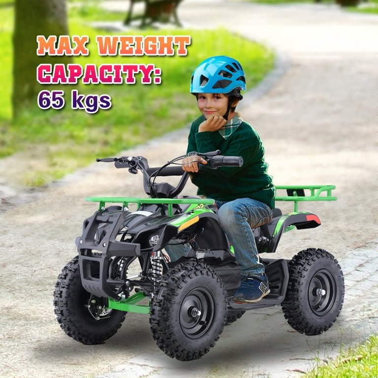 HOVER HEART Dirt Quad 500 for Kids Teenager 36V Electric 4 Wheeler for Teens X Large Metal Frame Speed Control Suspension Disc Brake Charger