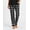 Black/white Plaid, variant on BY6603 Youth Wide Cuff Flannel Pant-Red/Blk Buff Plaid-XL
