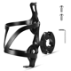 thumbnail image 1 of Jaula para botella de bicicleta, portavasos de aluminio ultraligero para bicicleta con adaptador de portabotellas para bicicletas de montaña, bicicletas, bicicletas para niños, cochecitos y sillas de ruedas, color negro LingWen 8390614639416, 1 of 1