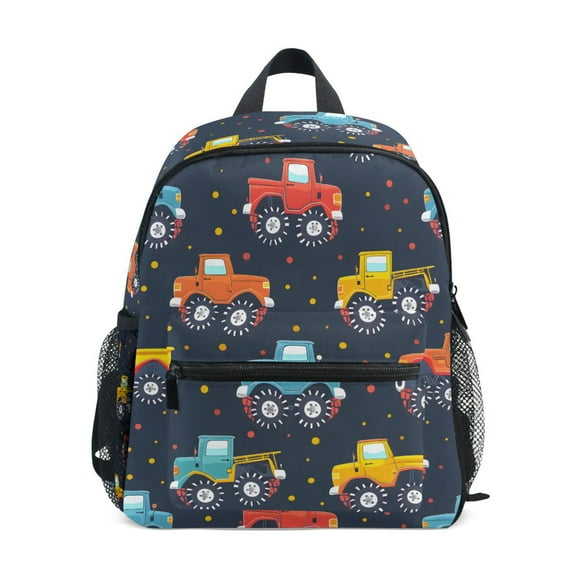 ALAZA Cute Vehicles Car School Backpack Small Bookbag Mini Bags