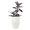White, variant on mdj pottery 1 Piece 17 Inch Large Ceramic Planter, Ceramic Indoor Plant Pots with Drainage, White Horizontal Ripples, Plant Pots for Indoor Outdoor, Doorway Decor for Monstera Fiddle Leaf Fig - White