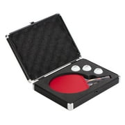 STIGA Aluminum Table Tennis Racket Hard Case Transports and Stores One Racket and Three Balls