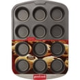 thumbnail image 2 of GoodCook Everyday Nonstick Steel Muffin Pan, 12 cup, Gray, 2 of 2
