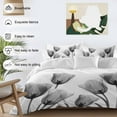 thumbnail image 3 of Black Tulip Bedding Duvet Cover Set Queen Size 4 Pieces Minimalist Modern Flower Plant Art Bedding Set with Zipper Closure, 1 Comforter Cover 90x92 Inches 1 Flat Sheet & 2 Pillow Cases, 3 of 7