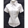 thumbnail image 7 of Womens Stretch Woven Button Down Short Sleeve Shirt, 7 of 7