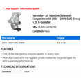 thumbnail image 2 of Secondary Air Injection Solenoid - Compatible with 2006 - 2009 GMC Envoy 4.2L 6-Cylinder 2007 2008, 2 of 2
