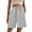 Light Gray, variant on JoveMarine Women's Casual Wide Leg High Waisted Shorts - Slimming, Lightweight Drawstring, Comfy for Daily, Vacation, Hot Summer Days,Beige L
