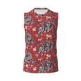 thumbnail image 6 of Lsque Dragons2 Print Men's Cotton Blend Sleeveless Muscle Shirts (S-3XL)- Moisture Wicking, Odor Protection, UPF 30+,Large, 6 of 8