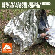 Ozark Trail Reusable Emergency Survival Camping Blanket, Silver, 1.5 oz