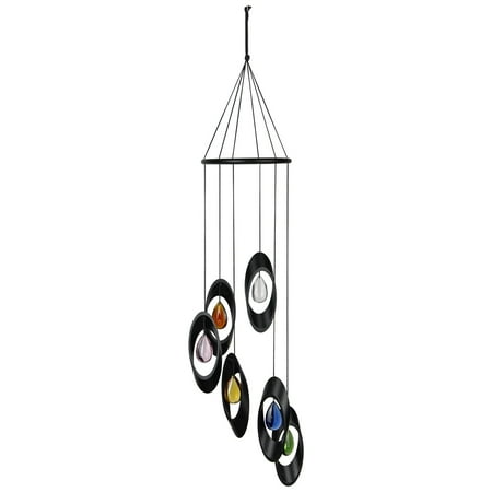 Woodstock Wind Chimes Signature Collection, Woodstock Bellissimo Bells, 28'' Black Wind Bell CYBRS