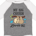 thumbnail image 4 of Inktastic My Big Cousin Loves Me with Sloth and Hearts Boys or Girls Long Sleeve Baby Bodysuit, 4 of 5