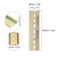 thumbnail image 2 of Uxcell 5 Pcs DIN Rail Slotted Iron Mounting Guide 100mm Long 35mm Wide 7.5mm High Bronze Tone, 2 of 4