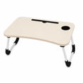 thumbnail image 5 of Portable Foldable Desk, 23.6 In Laptop Desk Table Workspace Office Organizer Bed Sofa Tray with Slots/Cup Holder/Drawer, Anti-Slip for Reading Writing Eating Watching, 5 of 5