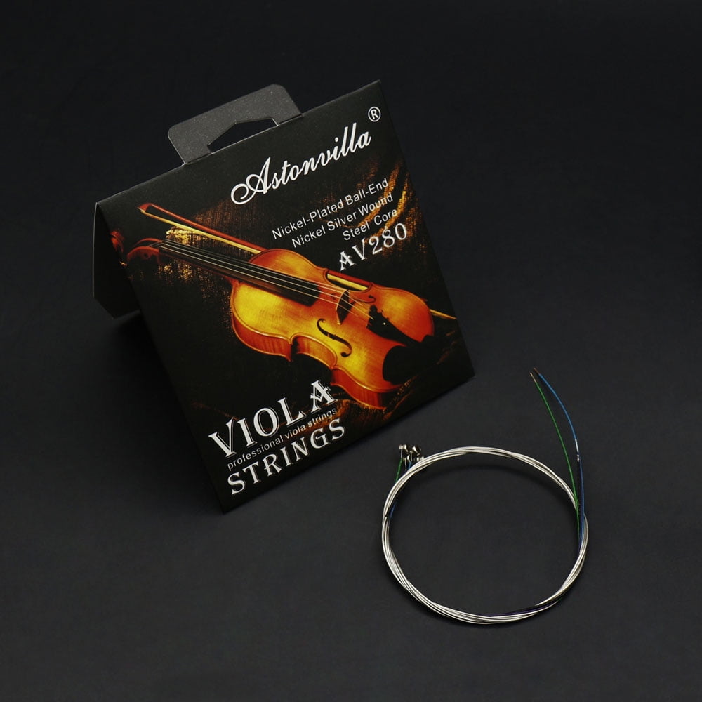 Steel Core Nickel-Silver Wound with Nickel-plated Ball End for 14-16 Violas Viola String Strings Full Set E-A-D-G 