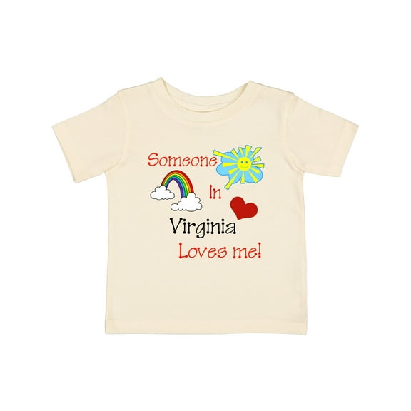 Inktastic Someone in Virginia Loves Me Boys or Girls Baby T-Shirt