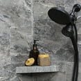 thumbnail image 4 of Palisade Vinyl Waterproof Corner Shower Shelf Spanish Marble, 4 of 7