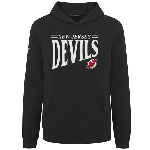 Youth Levelwear  Black New Jersey Devils Jr Podium Tally Pullover Hoodie