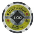 thumbnail image 2 of Playzaic 14-gram Black Diamond Poker Chips (50-pack) Heavy Bulk Set ($5 Red), 2 of 5
