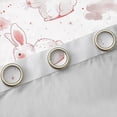 thumbnail image 5 of Homewish Kawaii Pink Rabbit Black Out Curtains for Girls, Stars Starry Sky Curtains Pack of 2 (42x63 Each), Dreamy Cartoon Theme Bedroom Curtains, Blackout Curtains Room Decor, 5 of 7
