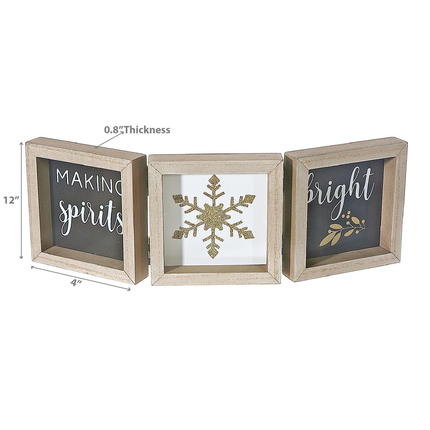 Christmas Black Snowflake Making Spirits Bright