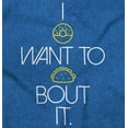 thumbnail image 2 of I Donut Want to Taco Bout it Food Pun Crewneck T Shirts Boy Girl Teen Brisco Brands X, 2 of 6