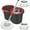 Black & Red, variant on Sturdy Large Spin Mop And Bucket with a Wringer - No Bending, No Splashing, And Dual Mop Refills Offered in Three Stylish Colors (Purple, Green, Blue)