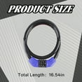 thumbnail image 2 of MELIVO Bike Lock,16.54" Kids Bike Lock,Cable Bicycle Lock Bike Locks,Blue, 2 of 7