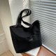 thumbnail image 5 of Bolso de mano grande de lona - Tote utilitario con 2 bolsillos delanteros y fundas para computadora portátil, 5 of 7