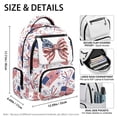 thumbnail image 5 of Bulopur USA Flag Firework Kids Backpack for Girls, Bow Print School Bag Lightweight/Breathable/Durable/Waterproof Multi-Pocket Book Bag for Kids 6-12 Back to School, 5 of 8