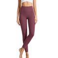 thumbnail image 2 of Ovbmpzd Slim-Leg Yoga Pants Womens Petite Ladies Coffee Leggings Long Casual High Waist Leggings,L, 2 of 6