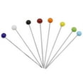 thumbnail image 1 of CNKOO 500pcs 4mm Colored Sewing Pin Glass Head Bead Needle Fixed Manual Accessories Tailoring Stitching Pearly-Lustre Rust Proof High Hardness Wear Resistance 500pcs Lightweight Easy to U, 1 of 8