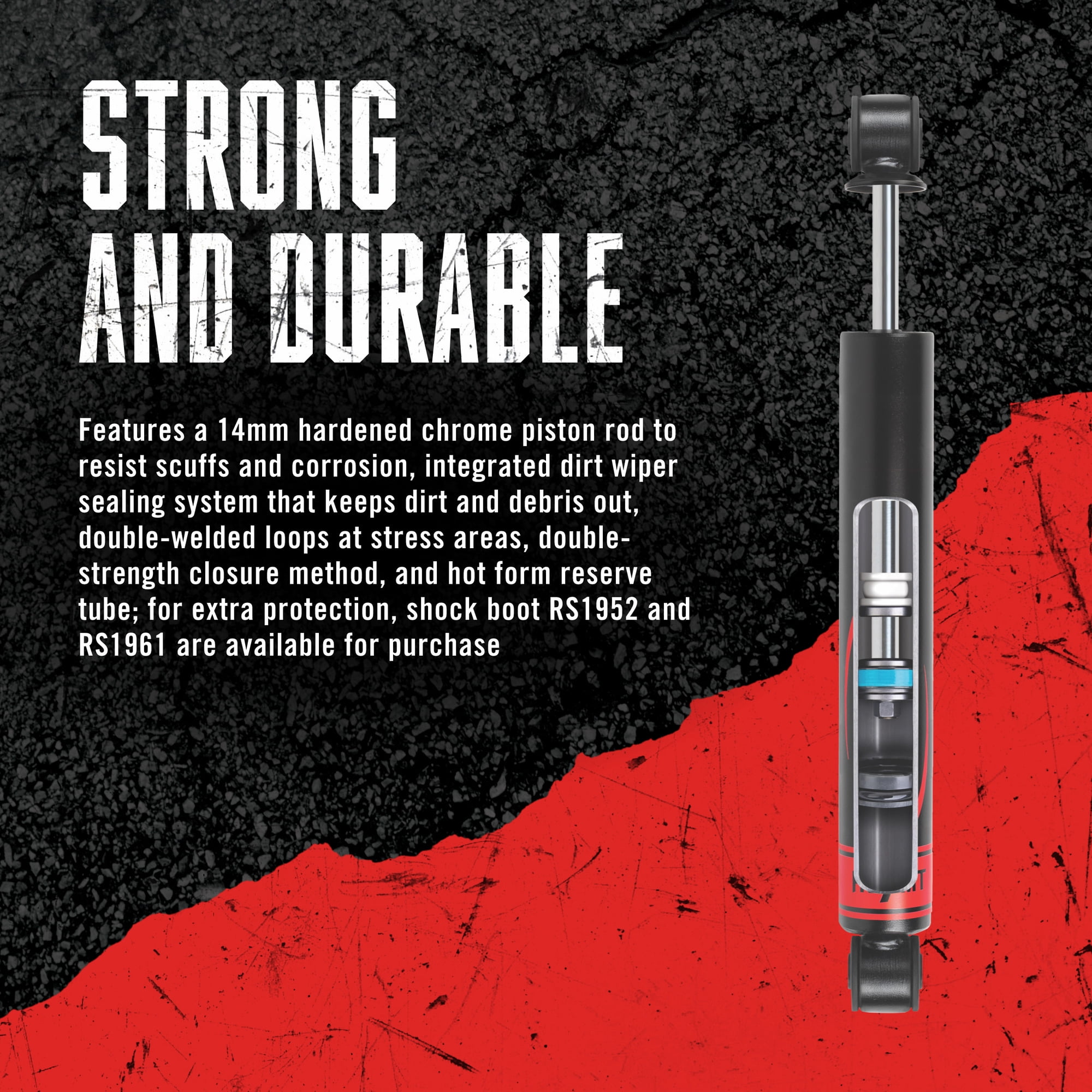 Rancho RS7MT RS77118 Shock Absorber Fits select: 1980-1996 FORD F150, 1980-1997 FORD F350