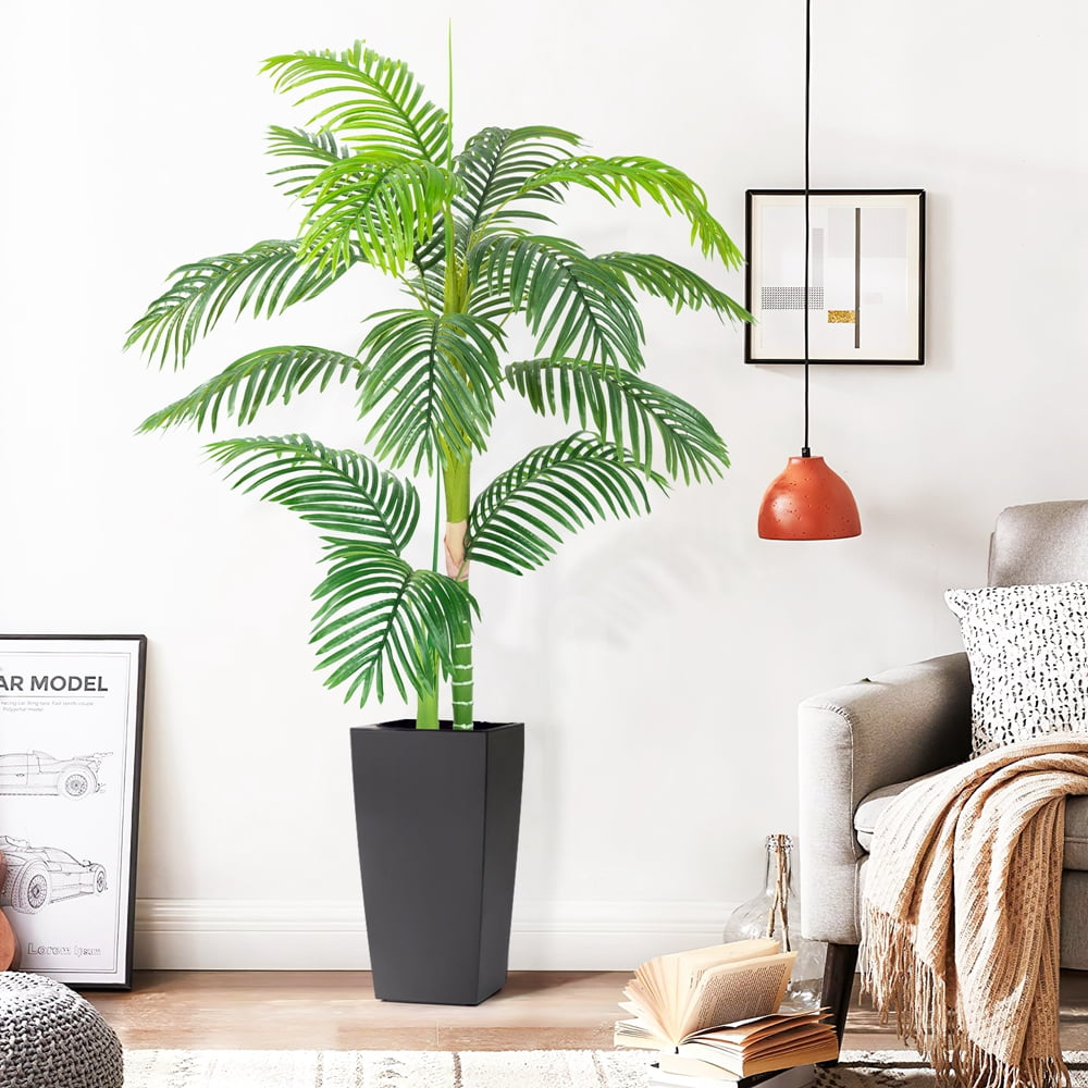 Soonbuy 5.4/6.1/6.9ft Tall Palm Trees Artificial Palm Trees Fake Palm