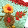 thumbnail image 6 of Skpblutn Glove Hand Hook Small Flower Handmade Woolen Warm Gloves Red One Size, 6 of 6