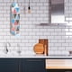 thumbnail image 5 of Soporte de pared para guardar bolsas de plástico. Tejido lavable con estampado geométrico y cierre de cordón. Organizador de cocina para el hogar, 5 of 5