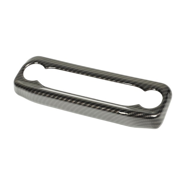 Cubierta del panel del marco del botón moldura interior de la consola central de estilo de fibra de carbono Aspecto exquisito Ajuste original con cinta adhesiva para automóvil ANGGREK Otros