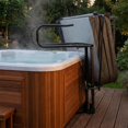 thumbnail image 4 of IdealHouse Hot Tub Spa Cover Support Bracket, Powder Coated Aluminum Frame with 3 Height Adjustable Positions, Drill-Free Tool-Free Mount Design for Multi-Shape Outdoor Spa Pools, 4 of 6