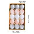 thumbnail image 4 of 15-Piece Faux Fur Christmas Ornaments Set - 3" Soft Hanging Balls for Xmas Tree, Holiday & Winter Wedding Decor, 4 of 7