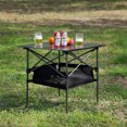 thumbnail image 2 of Aukfa 3 Piece Camping Table and Chair Set, Portable Folding Picnic Table with Storage & Carry Bag, Aluminum, Green, 2 of 11