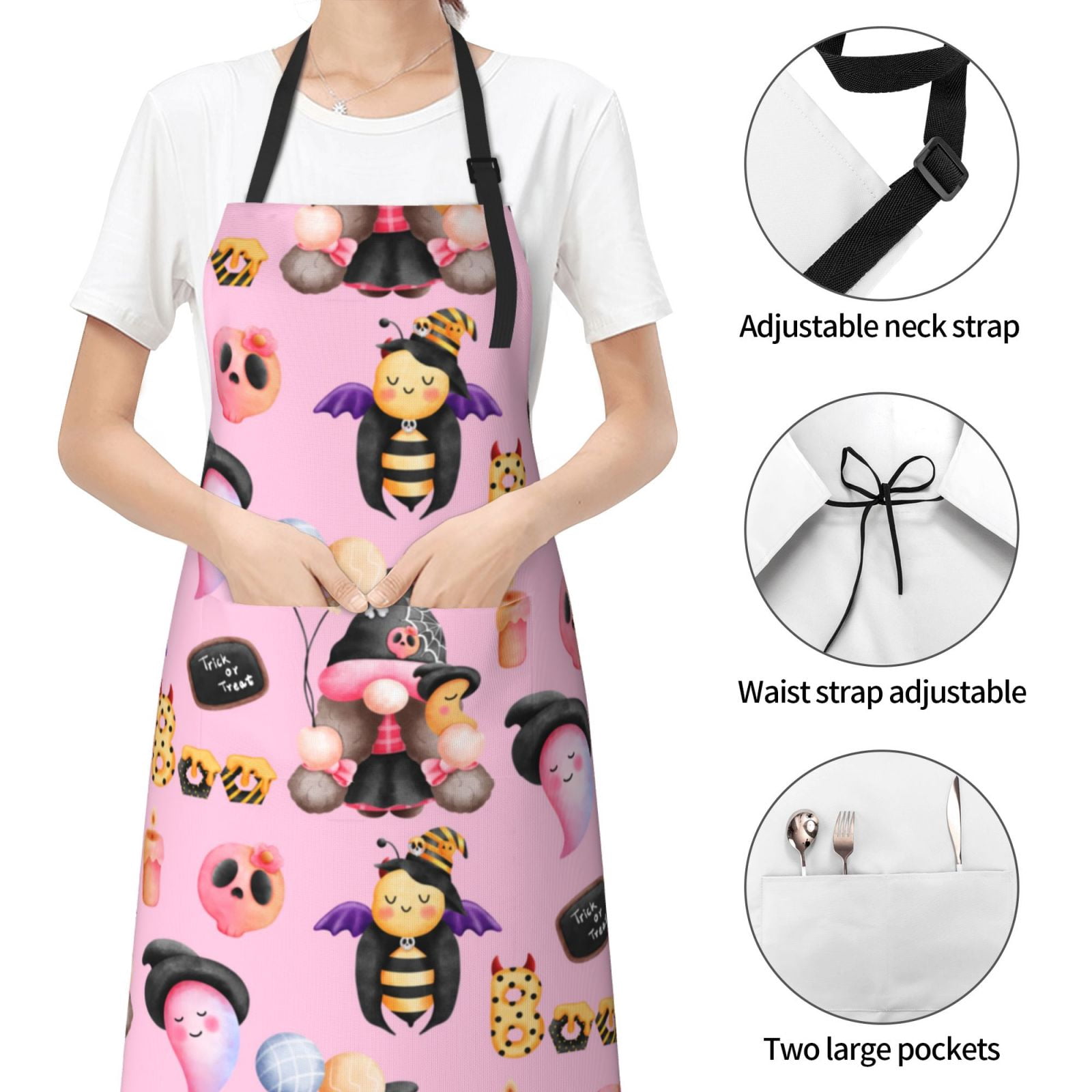 Kdxio 2336109497 Apron with Pockets Adjustable Kitchen Aprons for Men Women Waterproof Aprons for Cooking,Drawing,Crafting, Baking Household Cleaning