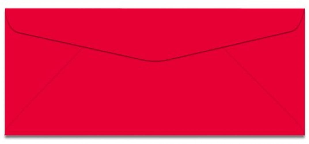 Mohawk BriteHue - No. 10 Envelopes - RED - Great for Mailing Letters, Business Memos, Invitations, Invoices, Bills - 4 1/8" x 9 1/2" - 500 Per Pack