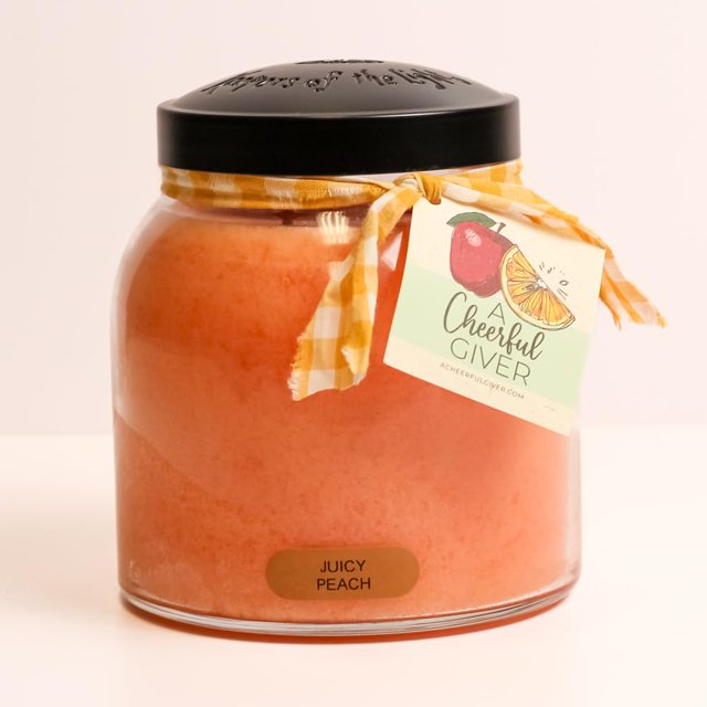A Cheerful Giver – Vela Perfumada En Tarro De Cristal Con Tapa Y Fragancia True To Life Fabricada En Estados Unidos