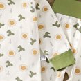 thumbnail image 7 of CAUYDY Toddler Girls Pajamas Baby Clothes Newborn Sleepers Fall Winter 12M 18M 24M Long Sleeved T-Shirt and Pants Set Infant Outfits for Girl Sizes 1-2 Years,Green, 7 of 7