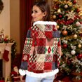 thumbnail image 4 of Hoodies For Women Oversized Winter Plush Cute Sweatshirts Pullover Trendy Fall Winter Clothes, Christmas Print Flannel Hoodie, Comfortable and Warm,Dark Green,L, 4 of 5