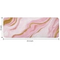 thumbnail image 7 of Pink Marble Gold Line Pattern Kitchen Rug Mat,Kitchen Runner Rugs Non Skid Washable,Decorative Kitchen Floor Mats for Kitchen,Sink,Laundry,17"x47.2", 7 of 7