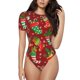thumbnail image 1 of Balery X-mas and New Year Body de cuello redondo de manga corta para mujer Tops de manga corta Tops básicos-Medium, 1 of 7