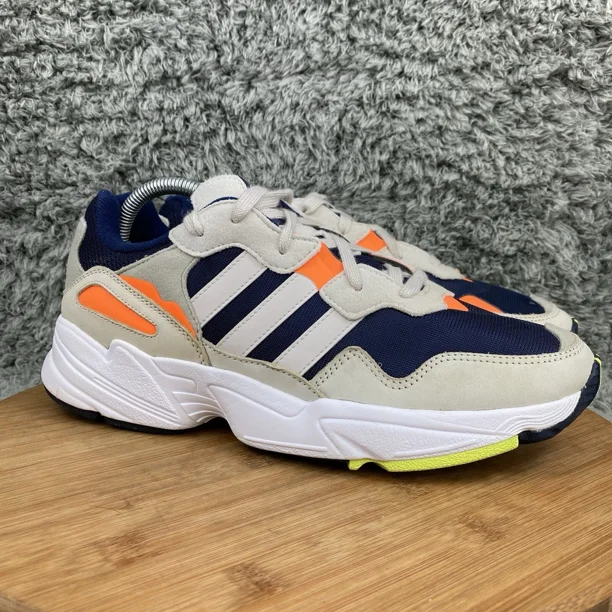 Adi - das Yung 96 Shoes Casual Sneakers Men's 8.5 Navy Blue White Streetwear F35017