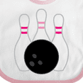 thumbnail image 4 of Inktastic Bowling Pins (pink) Girls Baby Bib, 4 of 4